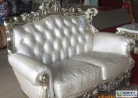廣州外貿(mào)豪華銀白歐式古典雕花實木真皮沙發(fā)_家居家具_世界工廠網(wǎng)中國產(chǎn)品信息庫